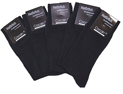 100 Paar Herren Socken , schwarze Anzugssocke, 100% Baumwolle, Marke Cocain, Markenware Gr. 47/50 von Cocain underwear