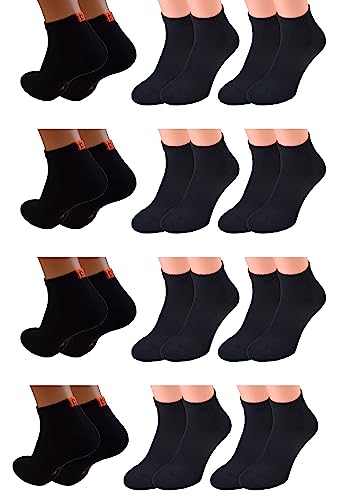 12 Paar Sport-Kurz-Socken, Kurzschaft mit Frotteesohle in schwarz Marke Cocain für Damen und Herren Gr. 47-49 von Cocain underwear