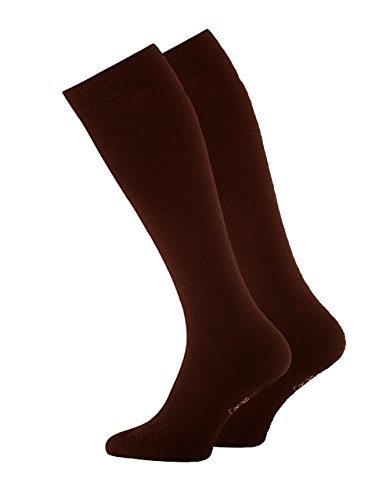 2 Paar Reisekniestrümpfe BRAUN Gr. 39/42 Socke Strumpf kniestrümfe Büro klassische schwarz Socke Grösse kompressionssocken kompression socken thrombosestrumpfhose herren trombosestrümpfe flug weißer von Cocain underwear