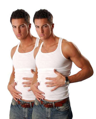 2 Stück Herrenunterhemd 100% Baumwolle sorgt für angenehmes Tragegefühl und ist hautfreundlich Gr. 7/XL von Cocain underwear