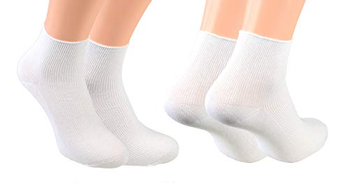 20 Paar kurze Krankenschwester Socken Arztsocken Gr. 43/46 diabetikersocken damen extra weit krankenhaus weisse lang ohne gummi herren weisse diabetiker-socken krankenschwester-socken von Cocain underwear