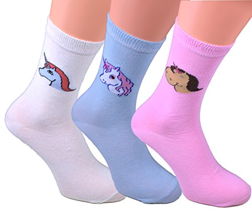 3er Pack Kinder Socken 27/30 Einhörner Einhorn Unicorn Mädchen Unicorns Größe 23/26 27/30 31/34 35/38 39/42 Grösse 23-26 27-30 31-34 35-38 39-42 Gr. 23 26 27 30 31 34 35 36 37 38 39 40 42 von Cocain underwear