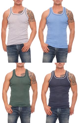 4 Pack1 Gr. 5/M Schwarzes Herren Unterhemd aus hochwertiger Baumwolle, bequem und pflegeleicht 4 Pack1 Gr. 5/M Schwarzes Herren Unterhemd aus hochwertiger Baumwolle, bequem und pflegeleicht von Cocain underwear