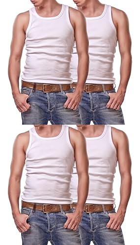 4 Stück Achselshirt Weiss glattes Feinripp unterhemd Herren Gr. 6/L 4 Stück Achselshirt Weiss glattes Feinripp unterhemd Herren Gr. 6/L von Cocain underwear