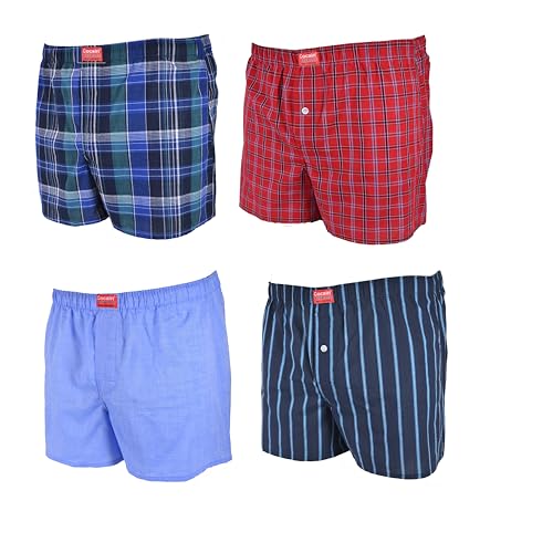 4X Gr. 3XL American Style Boxershorts im 4er Pack für Männer - weit und praktisch von Cocain underwear