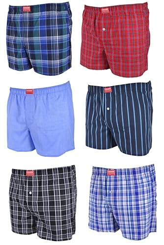 6 Stück Gr. XL Herren Boxershorts - modisch mit Cocain-Label und weit in 3XL von Cocain underwear