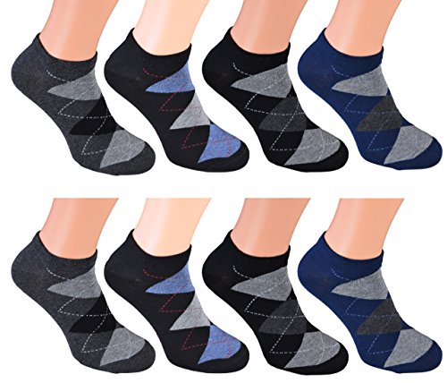 8 Paar kurze Sneakers-Socken für Herren Markensocken von Cocain - 6 verschiedene Top-Modelle wählbar Größen - die modische Sommersocke für Ihn Gr.43-46 von Cocain underwear