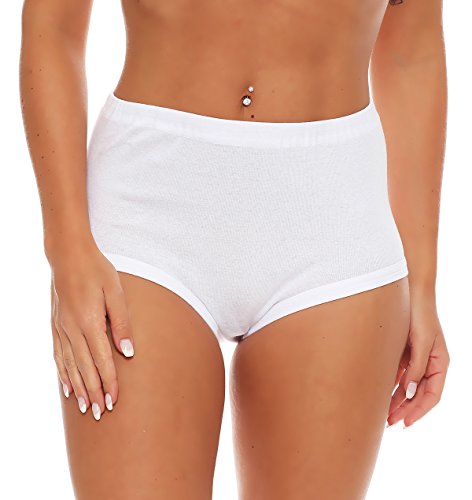 Cocain 24 Stück Damen Slip weiß, 100% Baumwolle Grösse 44/46 Senior Senioren altmodisch altmodischer Klinik Krankenhaus Seniorenheim Altenheim Altersheim von Cocain underwear