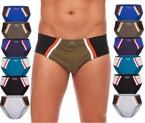 12 Stück Gr. 3XL Herren Unterhosen Slip Schlüpfer 100% Reine Baumwolle Herren Slips Größe Slips Unterhose von Cocain underwear