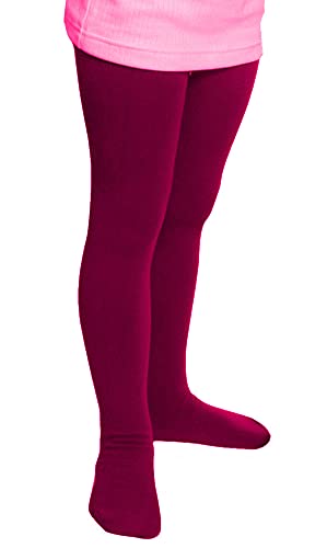 Cocain underwear 2 Kinder Thermo Strumpfhosen Brombeere mit flauschigem Innenfleece, Vollfrottee, tolle Unifarben, Grösse 146-152 von Cocain underwear