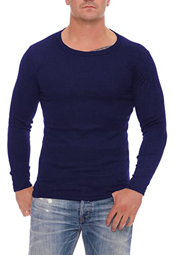 Cocain underwear 2 Lange Herren-Thermo-Unterhemd blau innen angeraut 10 funktionsunterhemd Snowboard Set Thermounterhose Herren langes unterhemd von Cocain underwear