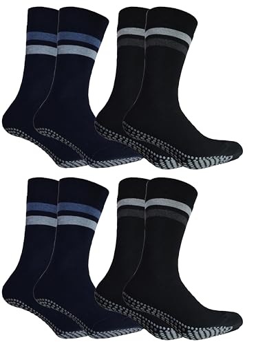 Cocain underwear 4 Paar Dicke Anti-Rutsch-Socken mit Noppen für Damen, ideal für entspannte Abende oder kalte Winternächte von Cocain underwear