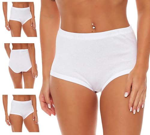 4 Stück Damen Slip Bequemer Taillenslip aus weicher Baumwolle Perfekt für jeden Tag ideal auch als Damen Unterwäsche Baumwolle Gr. 36/38 von Cocain underwear
