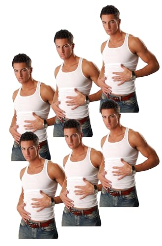 Cocain underwear 6 Stück Achselshirt weiß ist EIN klassisches Basic, das in keinem Kleiderschrank fehlen sollte Gr. 7/XL von Cocain underwear