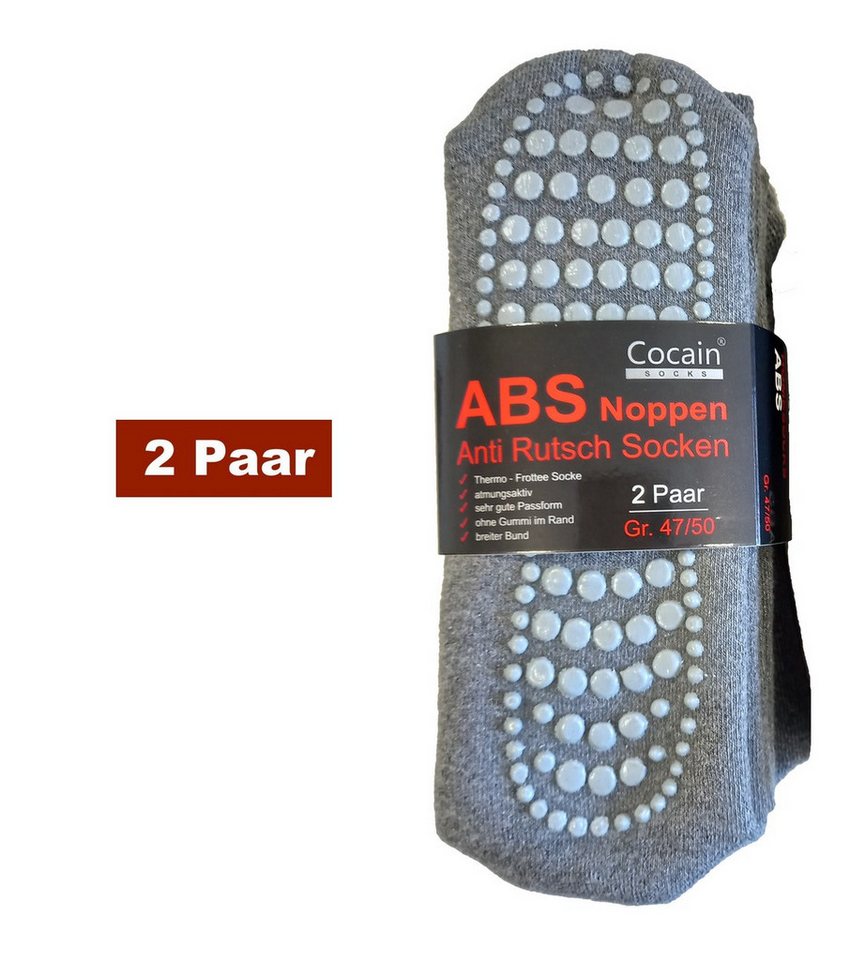 Cocain underwear ABS-Socken ABS Socken für Damen & Herren - Stoppersocken (2-Paar) auch in Übergröße von Cocain underwear