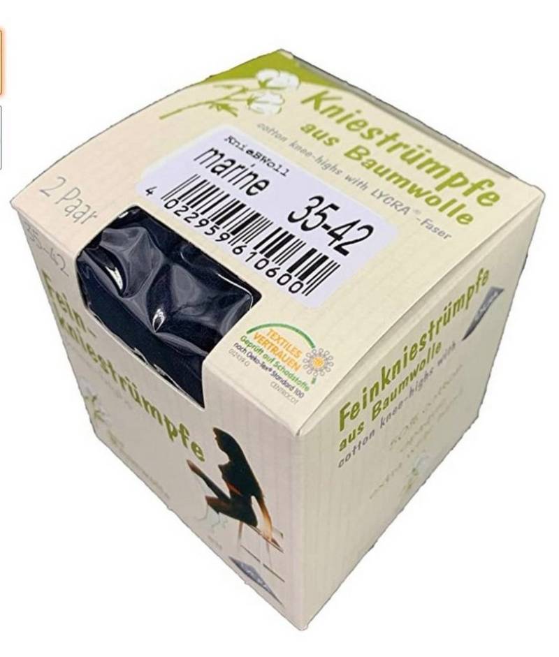 Cocain underwear Feinkniestrümpfe 2 Paar 110 Den Feinkniestrümpfe warme Kniestrumpf mit Baumwolle (2-Paar) von Cocain underwear