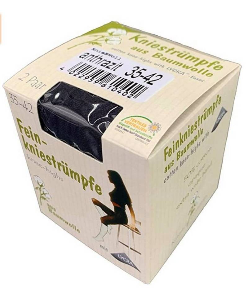 Cocain underwear Feinkniestrümpfe 2 Paar 110 Den Feinkniestrümpfe warme Kniestrumpf mit Baumwolle (2-Paar) von Cocain underwear