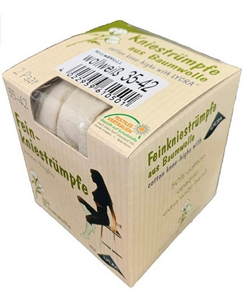 Cocain underwear Feinkniestrümpfe 2 Paar 110 Den Feinkniestrümpfe warme Kniestrumpf mit Baumwolle (2-Paar) von Cocain underwear