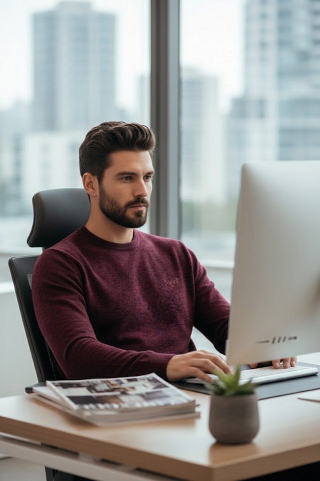 Cocain underwear Rundhalspullover Herren Feinstrick Pullover Rundhals Baumwolle dünn edle dunkle Farben Ganzjahrespullover - 100% Baumwolle Cocain underwear Rundhalspullover Herren Feinstrick Pullover Rundhals Baumwolle dünn edle dunkle Farben Ganzjahrespullover - 100% Baumwolle von Cocain underwear