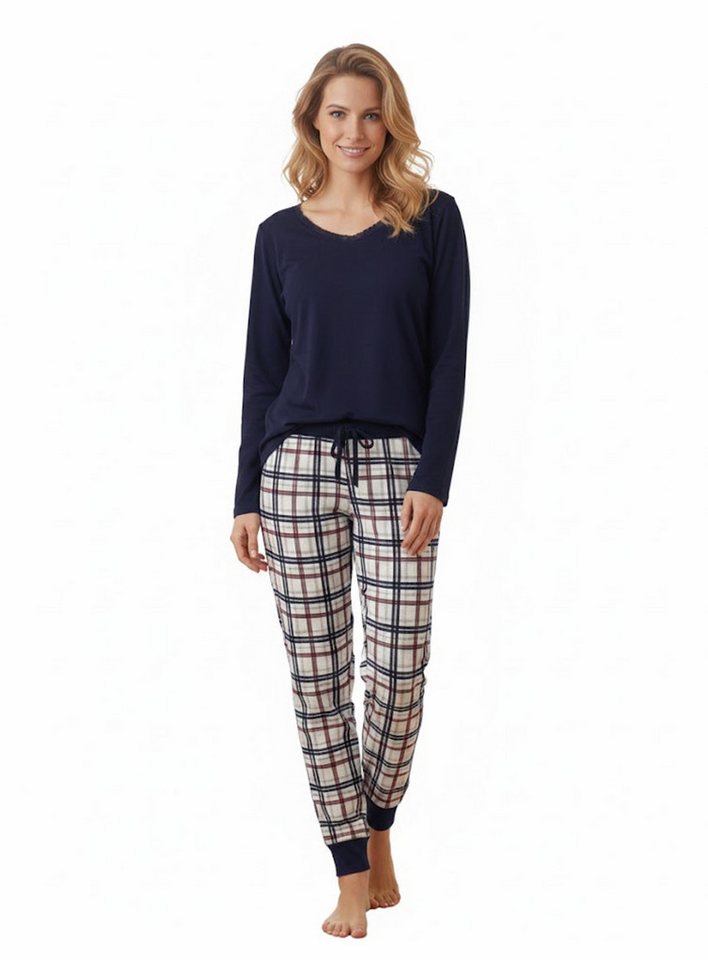 Cocain underwear Schlafanzug Damen Nachtwäsche Pyjama 100 % Baumwolle (Packung, 1 Stück) Optimaler Sitz, mit Kordelzug am Bund von Cocain underwear