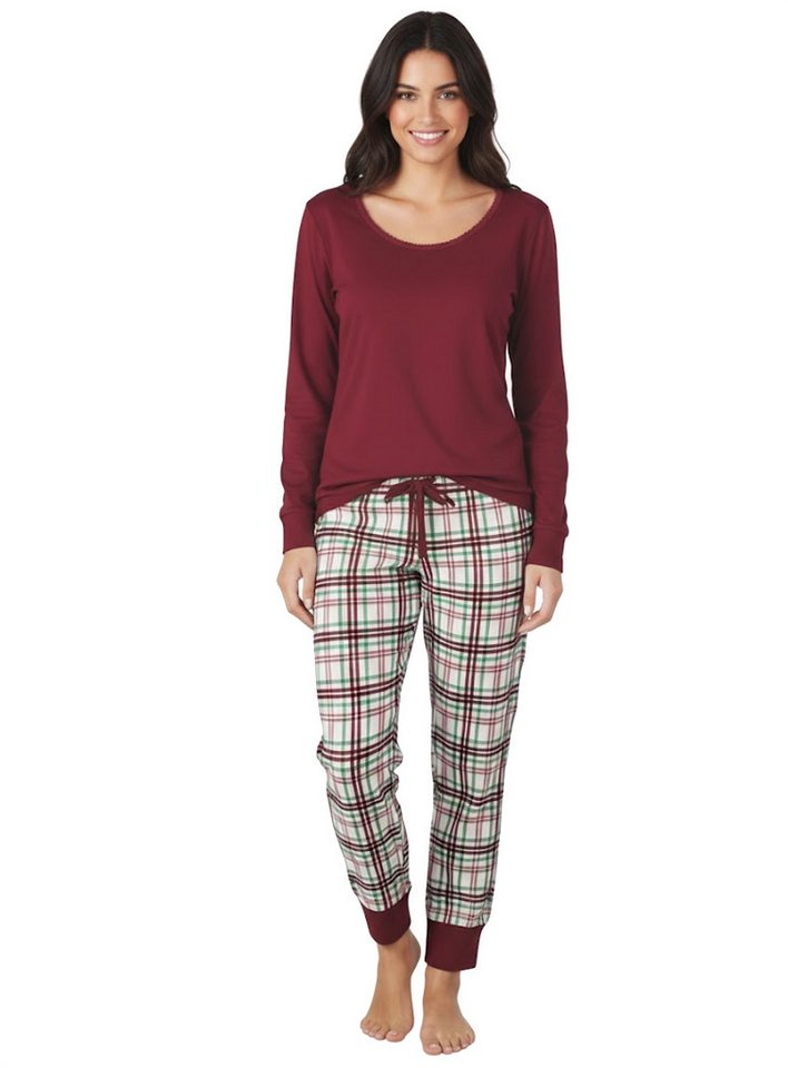 Cocain underwear Schlafanzug Damen Nachtwäsche Pyjama 100 % Baumwolle (Packung, 1 Stück) Optimaler Sitz, mit Kordelzug am Bund von Cocain underwear