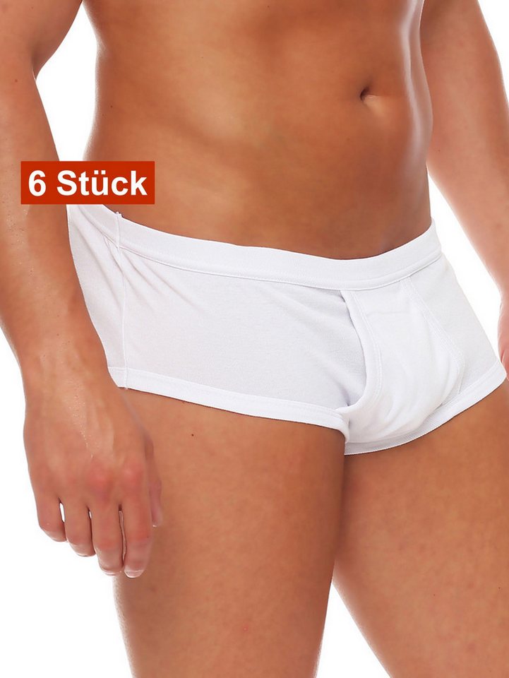 Cocain underwear Slip Herren Unterhose Slip Feinripp Schlüpfer weiß Eingriff 100% Baumwolle (Spar-Packung, 6-St) 100% Baumwolle von Cocain underwear