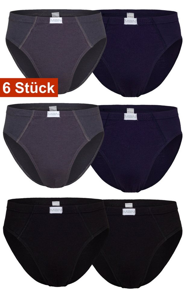 Cocain underwear Slip Herren Sportslip Unterhose Schlüpfer Slip bunt Baumwolle ohne Eingriff (Spar-Set, 6-St) auch in ÜBERGRÖSSEN - produziert in Europa von Cocain underwear