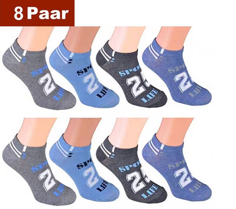 Cocain underwear Sneakersocken Bunte Kurze Herren Sneaker Socken Füsslinge Söckchen Baumwolle bunt (Spar-Set, 8-Paar) verschiedene Modelle - Baumwolle von Cocain underwear