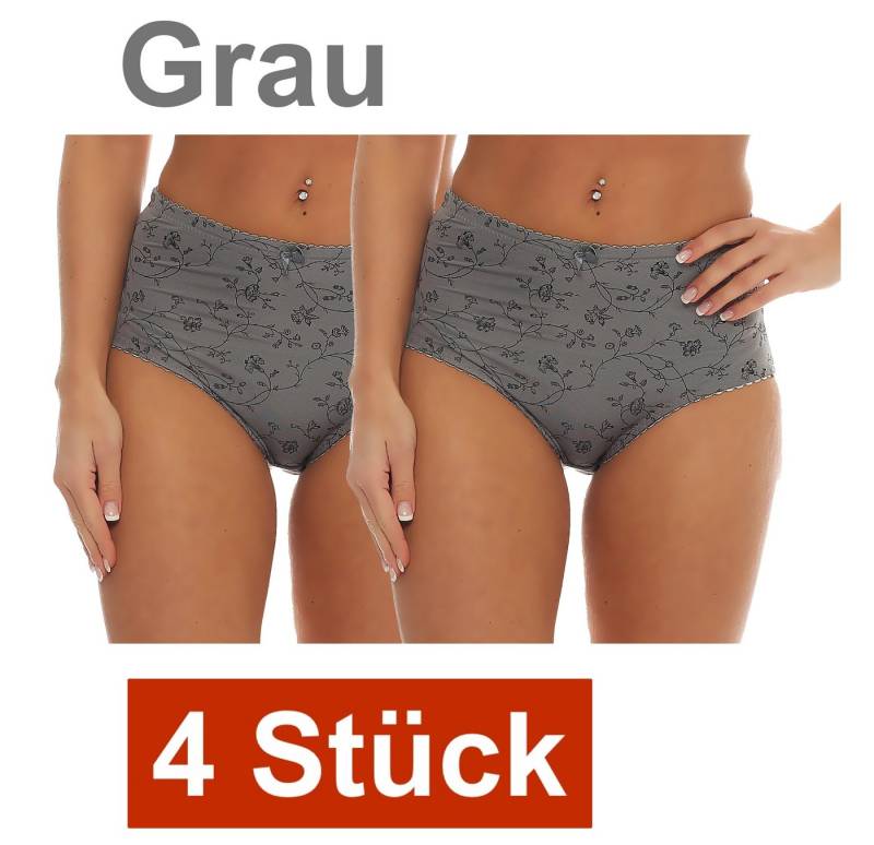 Cocain underwear Taillenslip Damen Slips Microfaser hohe Taille Miederhöschen Bauchweg Unterhose (4-St) aus weichem Microfaser von Cocain underwear