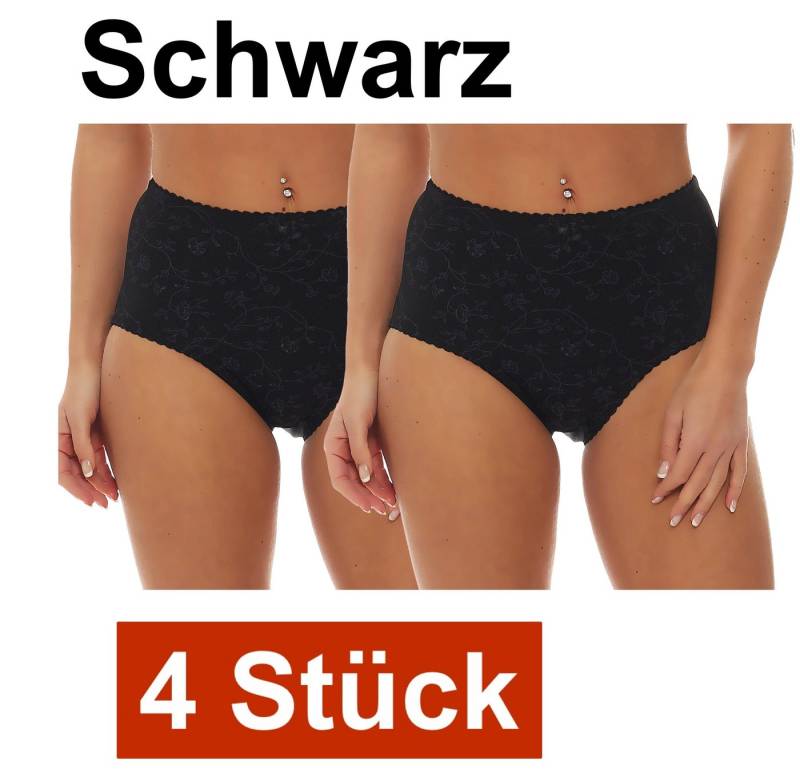 Cocain underwear Taillenslip Damen Slips Microfaser hohe Taille Miederhöschen Bauchweg Unterhose (4-St) aus weichem Microfaser von Cocain underwear