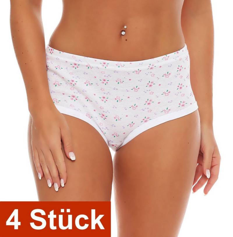 Cocain underwear Taillenslip Damen Taillen Slip bunt Baumwolle Schlüpfer kochfest trocknergeeignet (Packung, 4-St) 100% Baumwolle - ohne Seitennähte von Cocain underwear