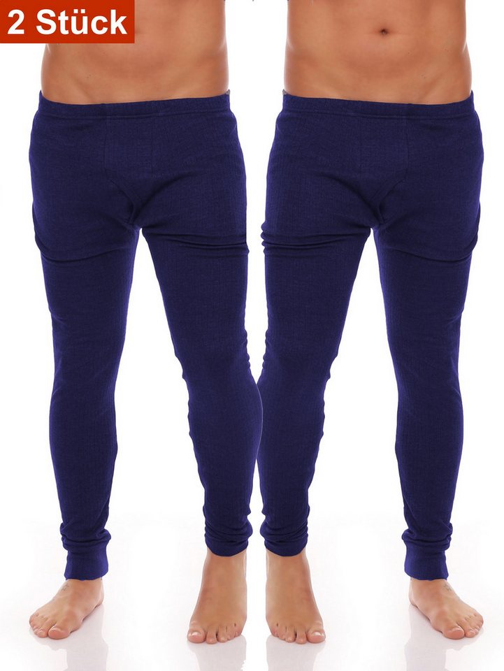 Cocain underwear Thermounterhose Lange warme Ski Thermo Unterwäsche lange Unterhose Unterhemd Funktion (Spar-Packung, 2-St) Funktionsunterwäsche Hose mit Eingriff von Cocain underwear