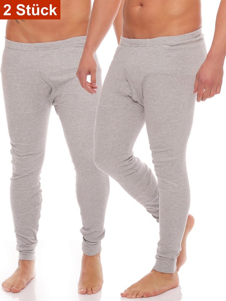 Cocain underwear Thermounterhose Lange warme Ski Thermo Unterwäsche lange Unterhose Unterhemd Funktion (Spar-Packung, 2-St) Funktionsunterwäsche Hose mit Eingriff von Cocain underwear