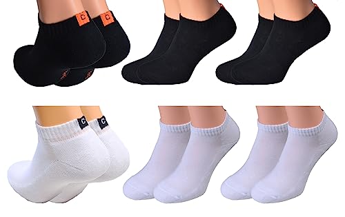 3 Paar weiße und 3 Paar schwarze Herren Damen Sport Sneaker mit Frotteesohle Gr. 43/46 Marke Cocain billige günstige preiswerte Sportsocken Gr. 35 36 37 38 39 40 41 42 43 44 45 46 48 49 50 von Cocain underwear