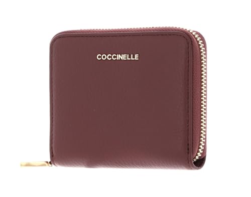 COCCINELLE Metallic Soft Leather Zip Around Wallet Carruba von Coccinelle