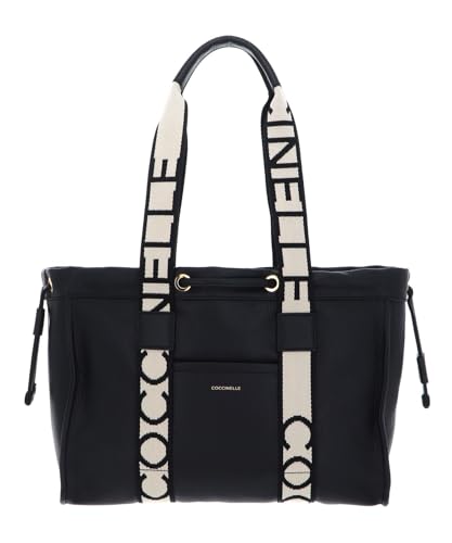 Coccinelle 2Day Signature Handbag Grained Leather Noir von Coccinelle