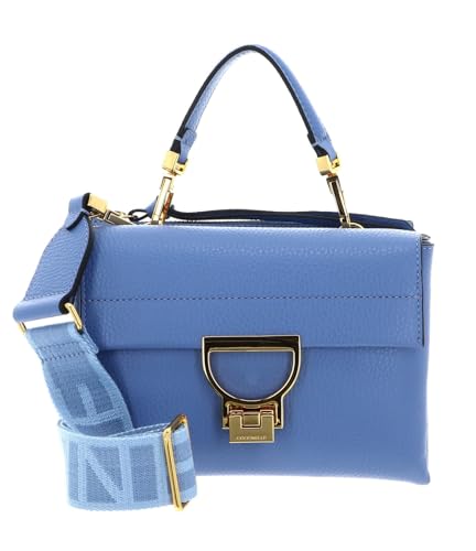 Coccinelle Arlettis Signature Handbag Grained Leather Azul von Coccinelle