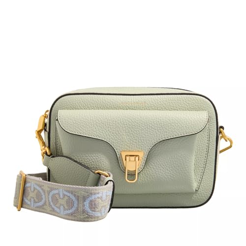 Coccinelle Beat Soft Ribb Crossbody Bag Grained Leather Celadon Green von Coccinelle
