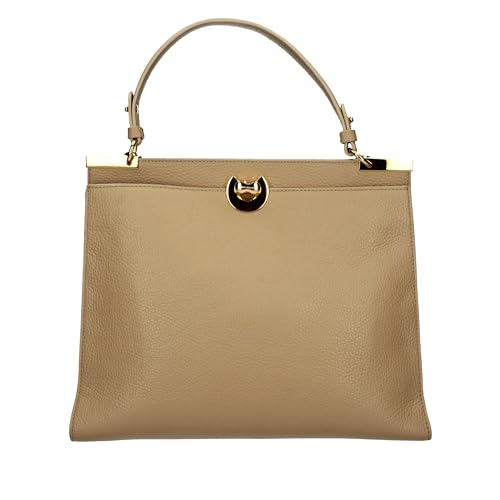 Coccinelle Binxie Handbag Grained Leather Fresh Beige von Coccinelle