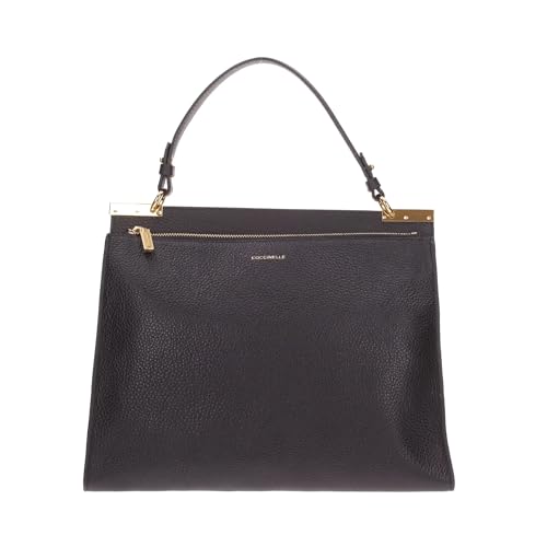 Coccinelle Binxie Handbag Grained Leather Noir von Coccinelle