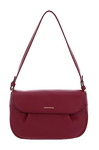 Coccinelle Buff Mini Bag Grained Leather Garnet Red von Coccinelle