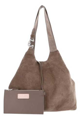 Coccinelle C-Easy Handbag Suede Warm Taupe Coccinelle C-Easy Handbag Suede Warm Taupe von Coccinelle