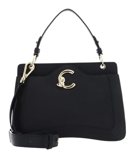 Coccinelle C-Me Grained Leather Handbag Noir von Coccinelle