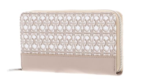 Coccinelle Coated Monogram Zip Around Wallet Multi Blanc/Rosette von Coccinelle