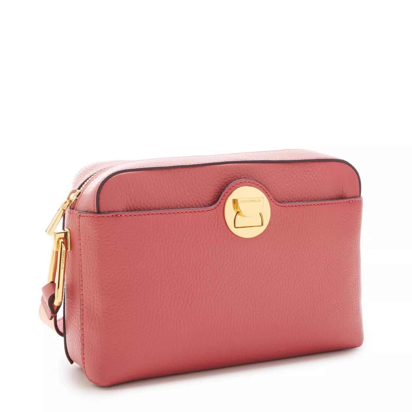 Coccinelle Crossbody Bags - Coccinelle Liya Rosa Leder Umhängetasche E1MD01501 - Gr. unisize - in Gold - für Damen von Coccinelle