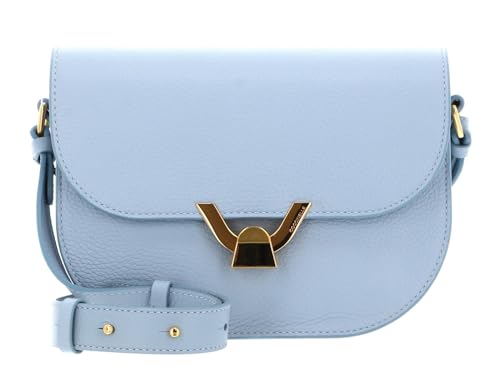 Coccinelle Dew Crossbody Grained Leather Mist Blue von Coccinelle