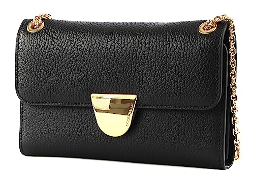 Coccinelle Ever Mini Bag Wallet Grained Leather Noir von Coccinelle