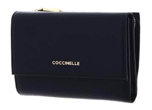 Coccinelle Metallic Soft Wallet Grainy Leather Midnight Blue von Coccinelle