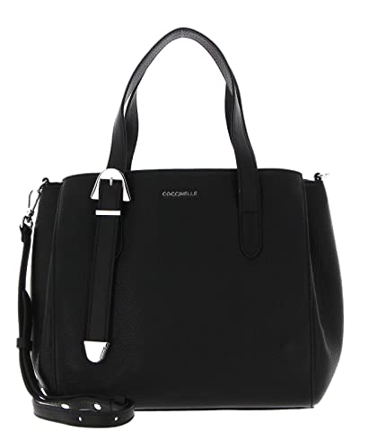 Coccinelle Gleen Handbag Grained Leather Noir von Coccinelle