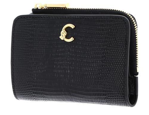 Coccinelle Leder Geldbörse C-Me Lizard Wallet Noir schwarz von Coccinelle